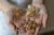 Haarschmuck gold - Brautschmuck Blätter und Blüten mit Strass Steinen verziert