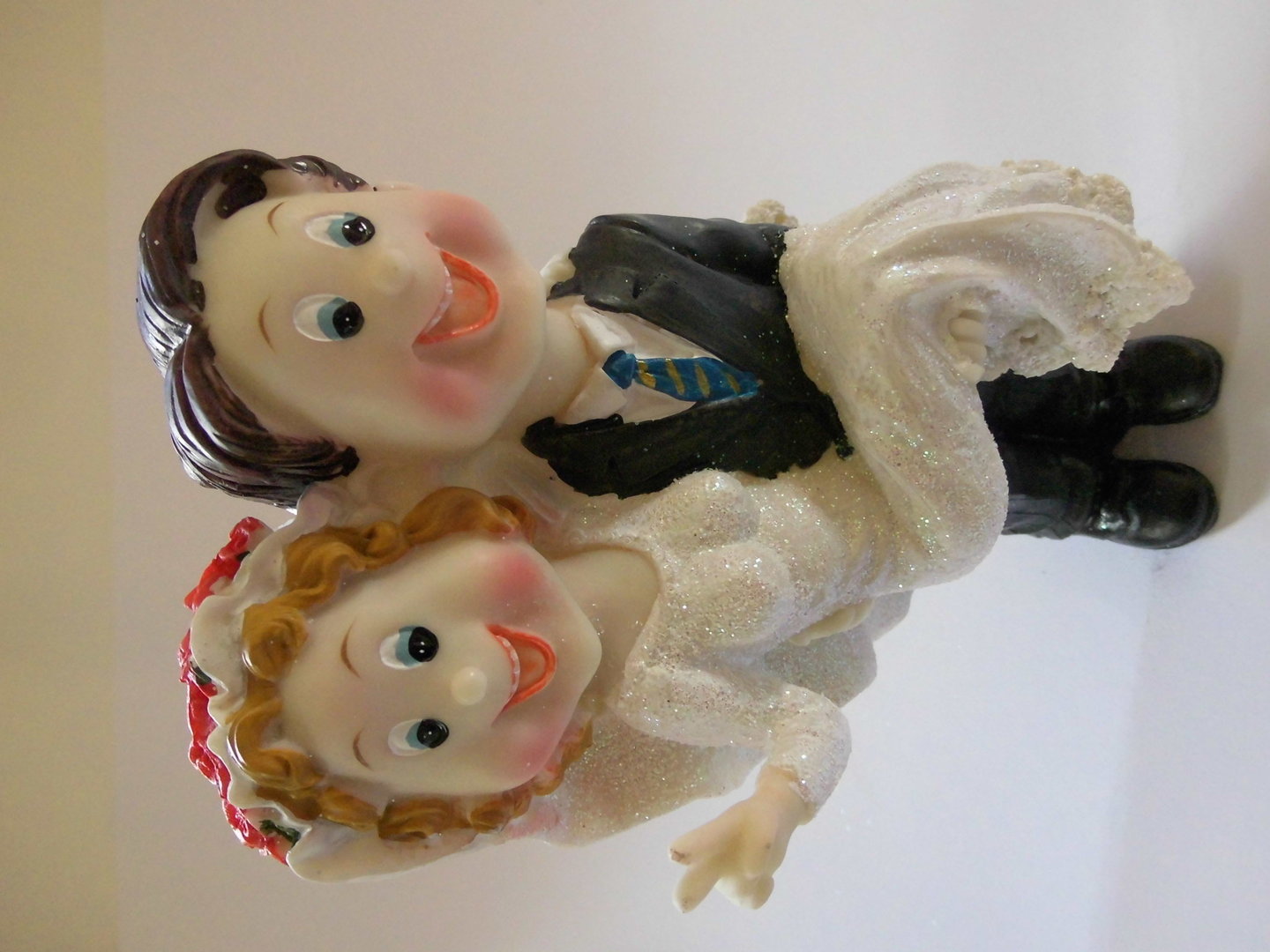 Lustiges Brautpaar als Tisch Tortendekoration oder Geschenk plus Luftballon 